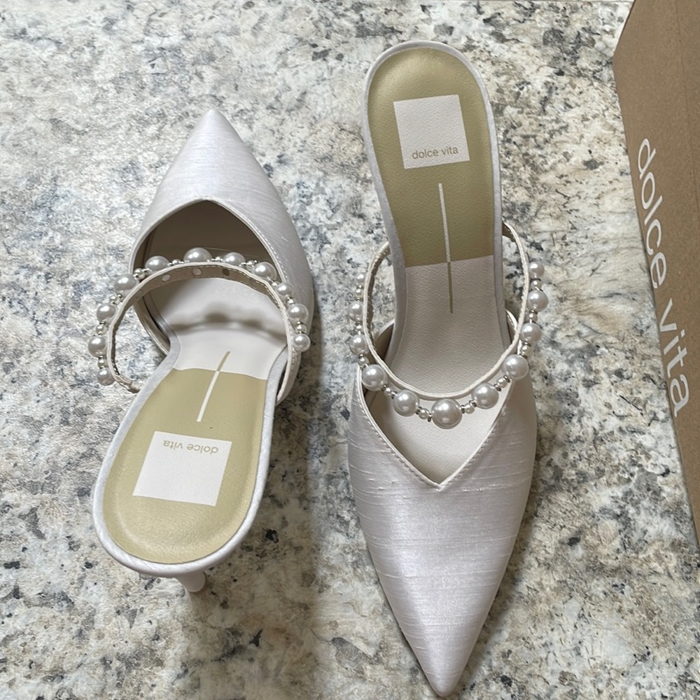 Brand new and never worn! Dolce vita kanika pearl heels.